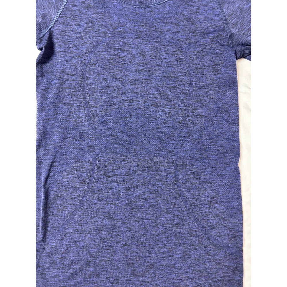 Lululemon Swiftly Tech Long Sleeve 2.0 Shirt Blue Heathered Space Dye Size 6 - Picture 5 of 16